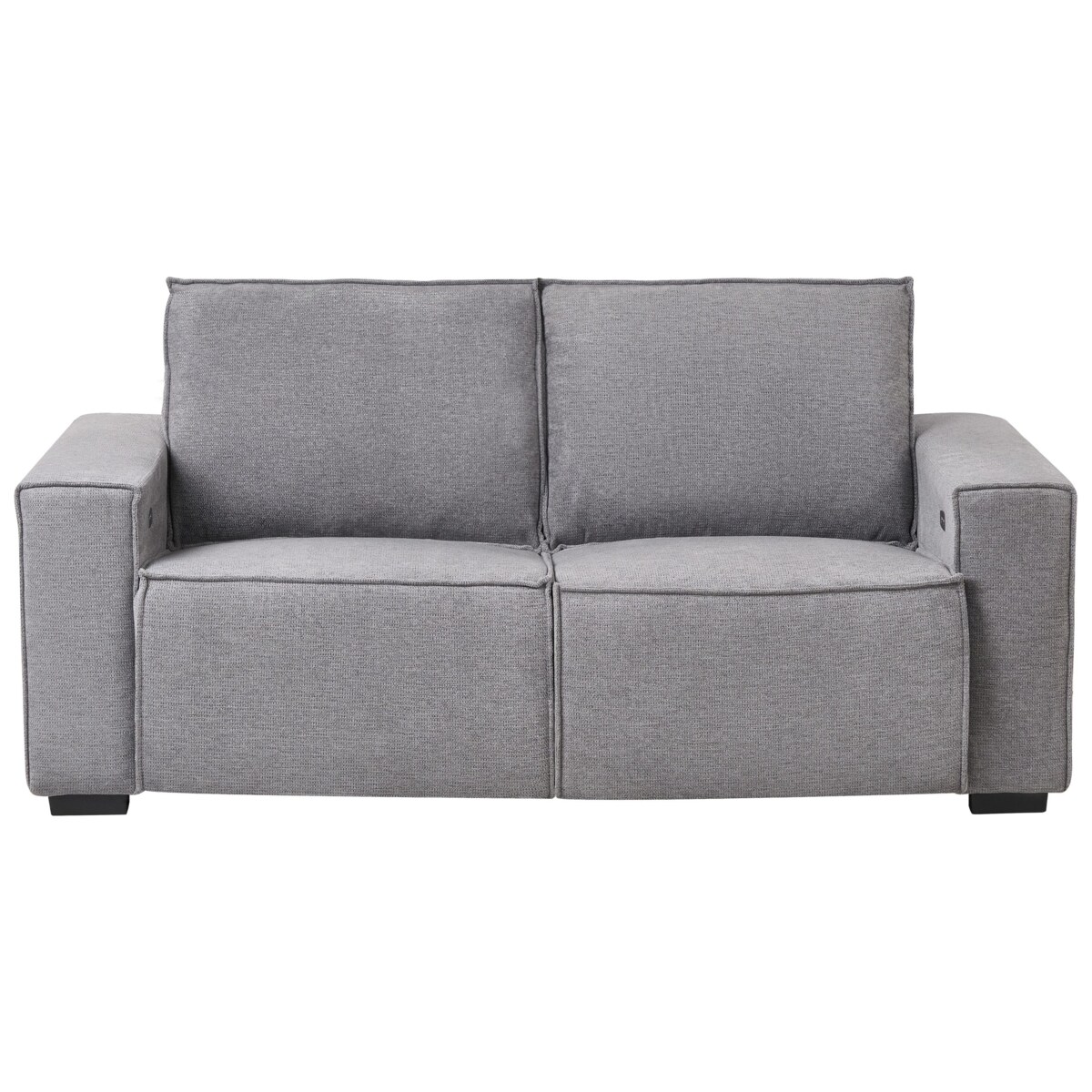 Sofa z elektryczną funkcją relaksu NUKARI Szary dla 3 osób