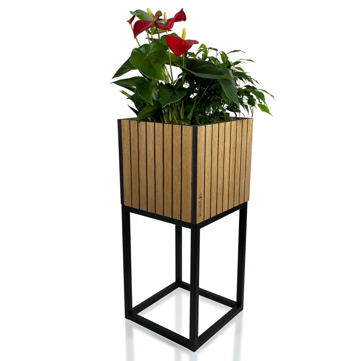 Kwietnik LOFT FIORINO lamele 22x22x50 cm