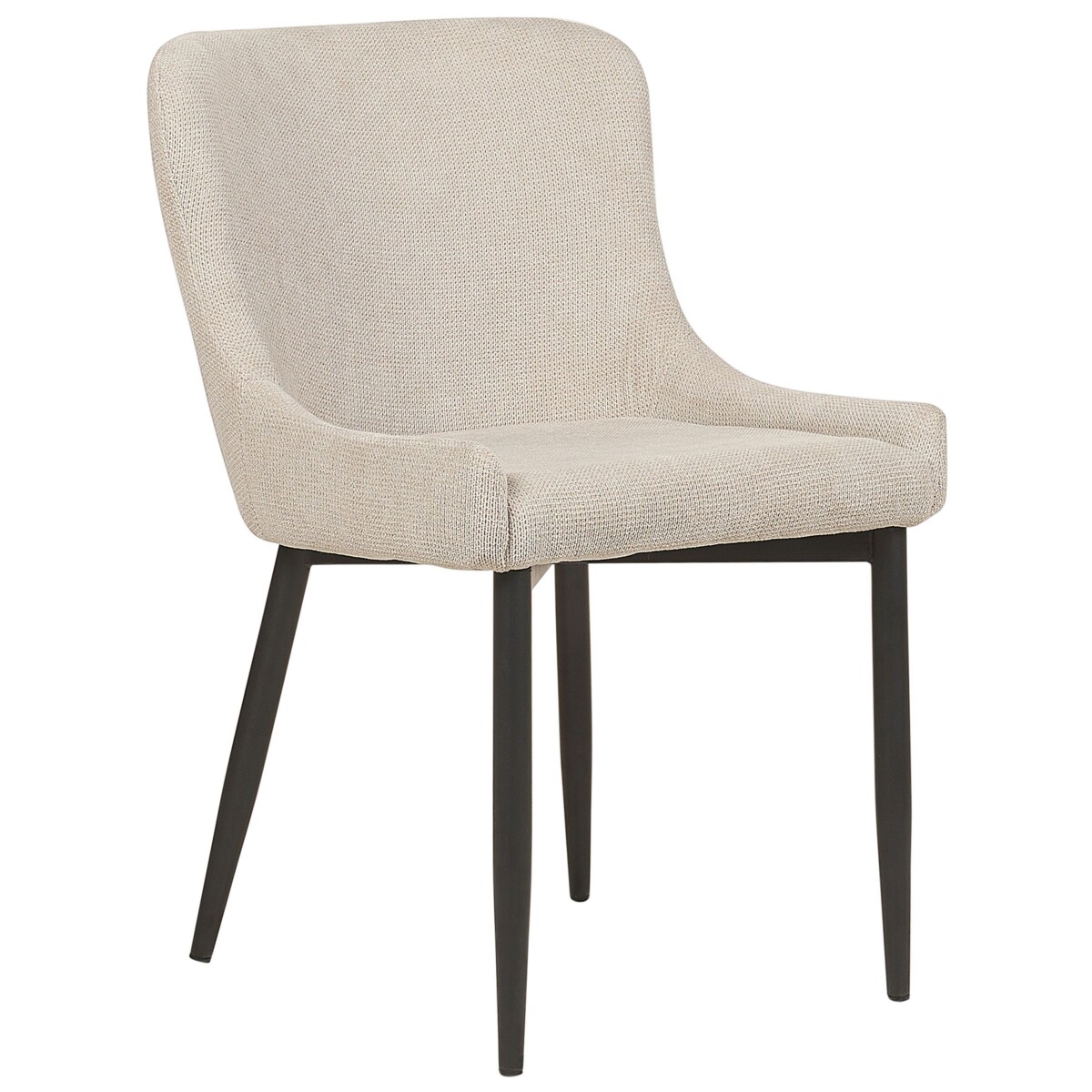 Zestaw 2 krzeseł do jadalni EVERLY Jasnobeżowy