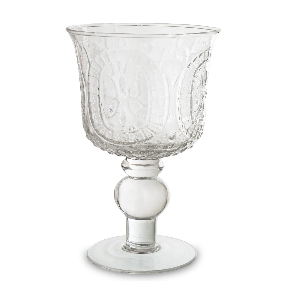 Świecznik szklany 16x10,5x10,5 cm CHIAMATA niski