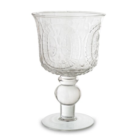 Świecznik szklany 16x10,5x10,5 cm CHIAMATA niski