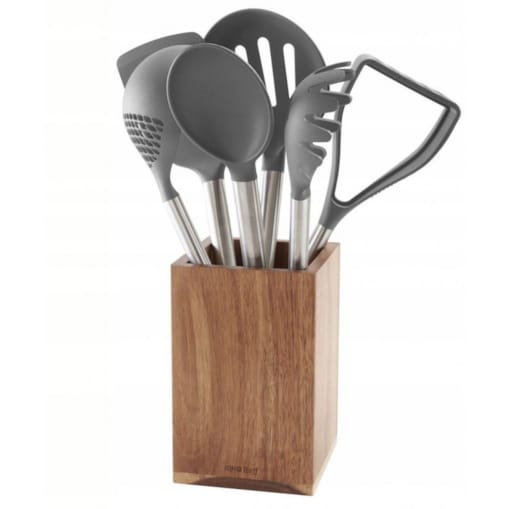 6 Elementowy Zestaw Akacjowych Przyborów Kuchennych Kinghoff