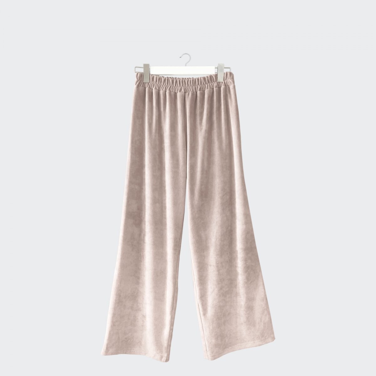 Spodnie welurowe beżowe - L