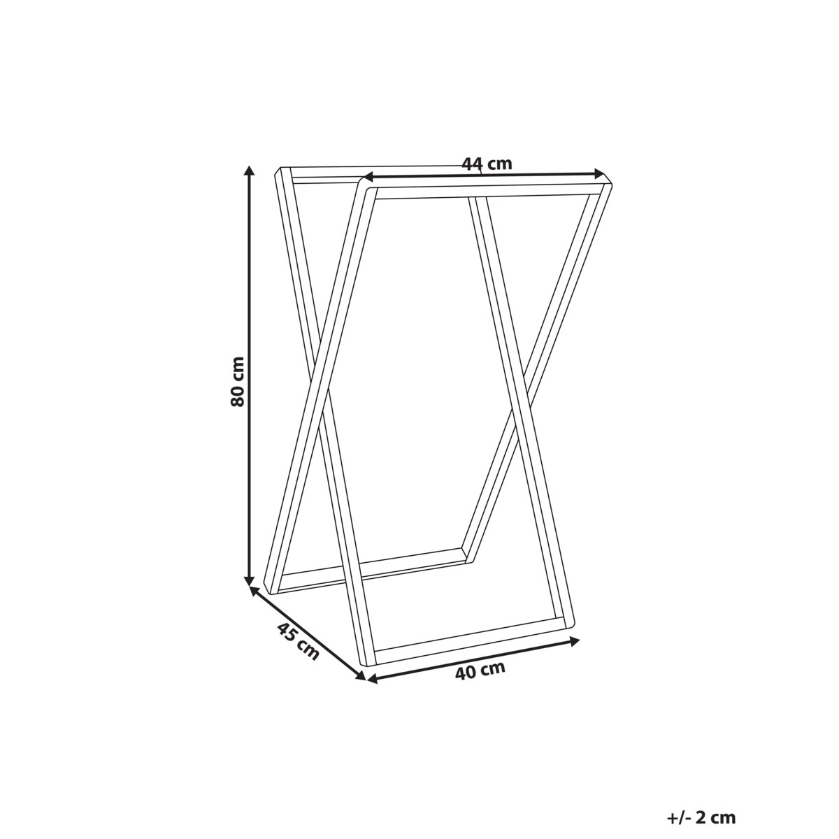 Stojak na ręczniki ARRAIAL Drewno bambusowe Jasnobrązowy