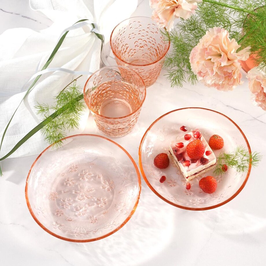 VILLA ITALIA Szklanka różowa 270 ml RENEE