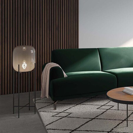 Sofa narożna Puzo Ciemnozielona