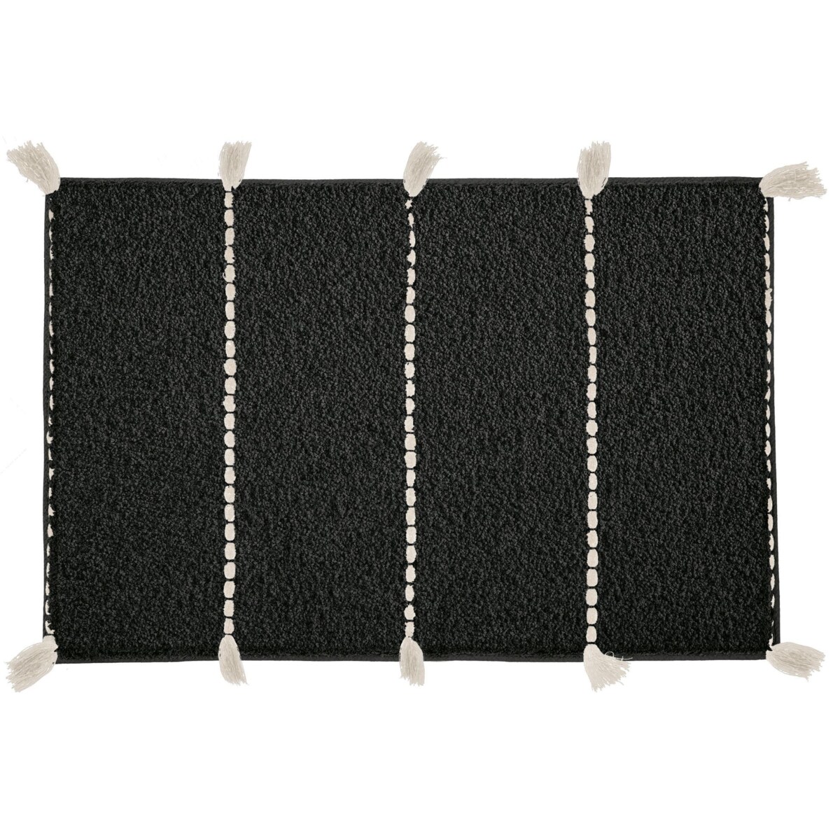Kleine Wolke Travis Ekologiczny Dywanik łazienkowy czarny 70x120 cm ECO LIVING