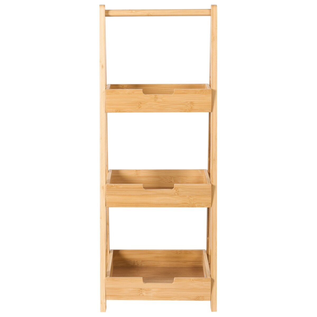 Regał łazienkowy bambusowy jasne drewno ALERCE