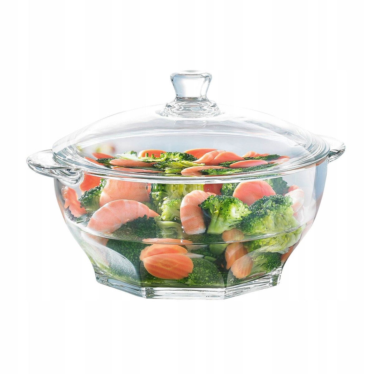 SZKLANA WAZA Z POKRYWKĄ NA ŻYWNOŚĆ LUMINARC 2,5 L