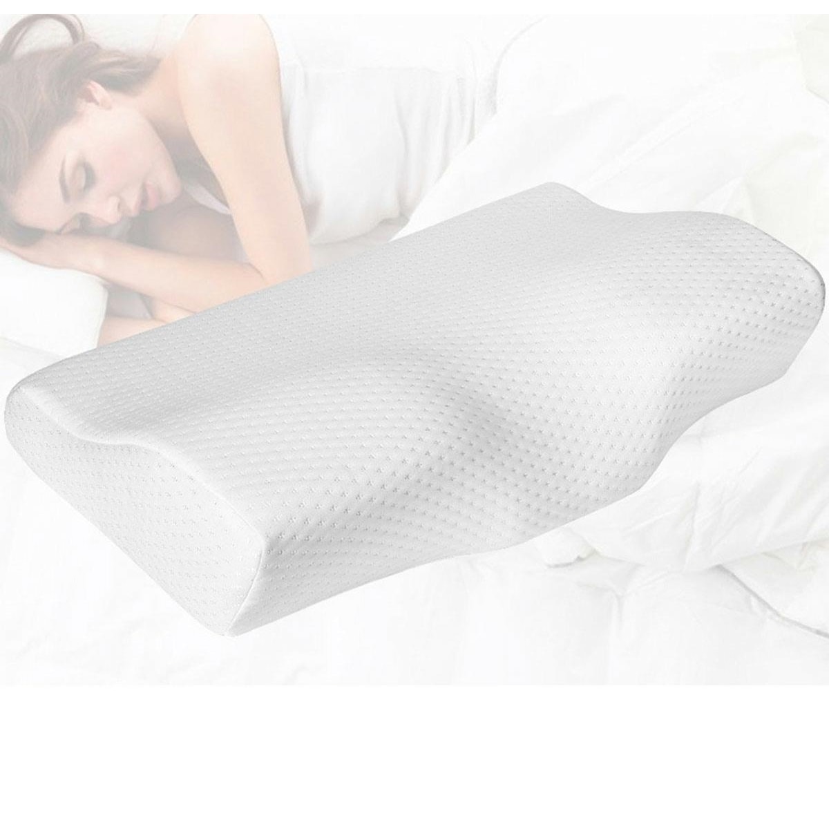 profilowana poduszka z pianki memory – ergonomiczne wsparcie kręgosłupa szyjnego