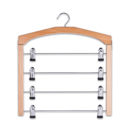 Uchwyt na spódnice, ubrania, 4 wieszaki, ZELLER