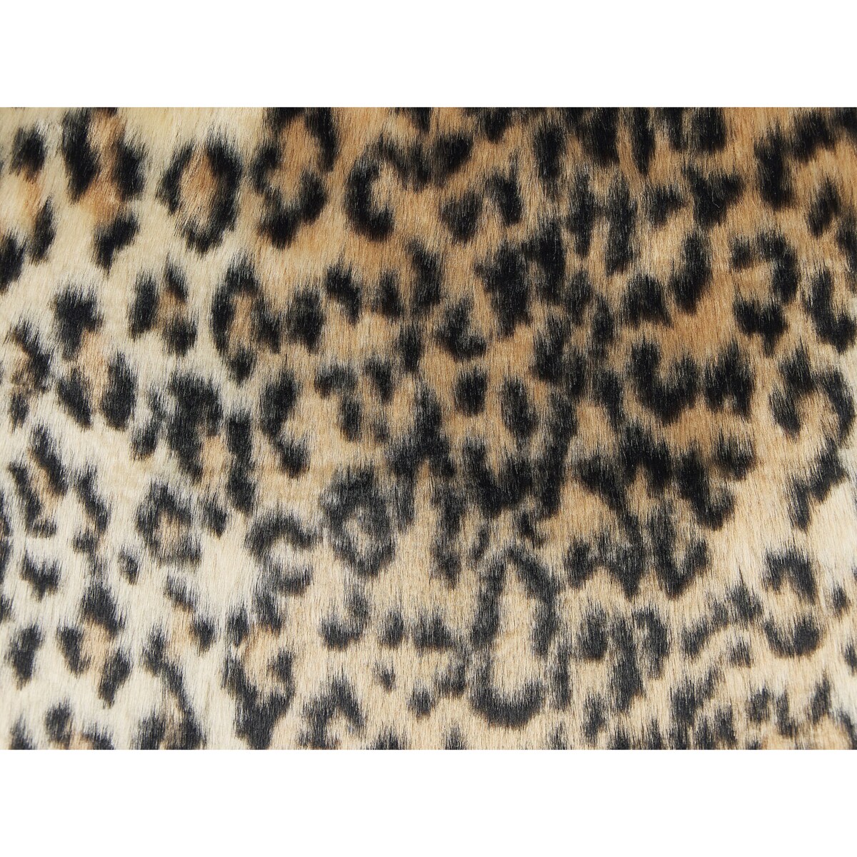 2 poduszki dekoracyjne włochacze w panterkę 45 x 45 cm brązowe FOXTAIL