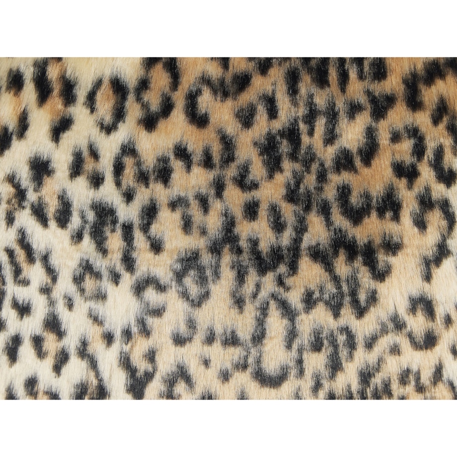 2 poduszki dekoracyjne włochacze w panterkę 45 x 45 cm brązowe FOXTAIL