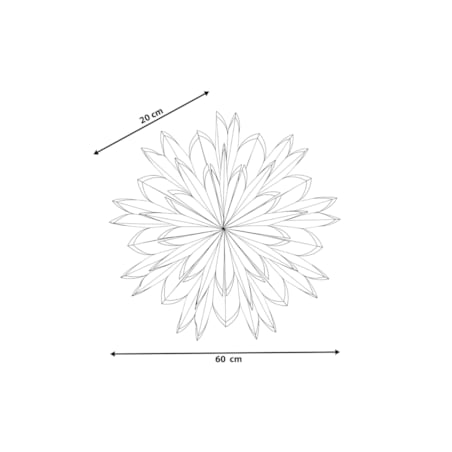 Dekoracja świąteczna SVEDAN Gwiazda 60 cm Złamana biel
