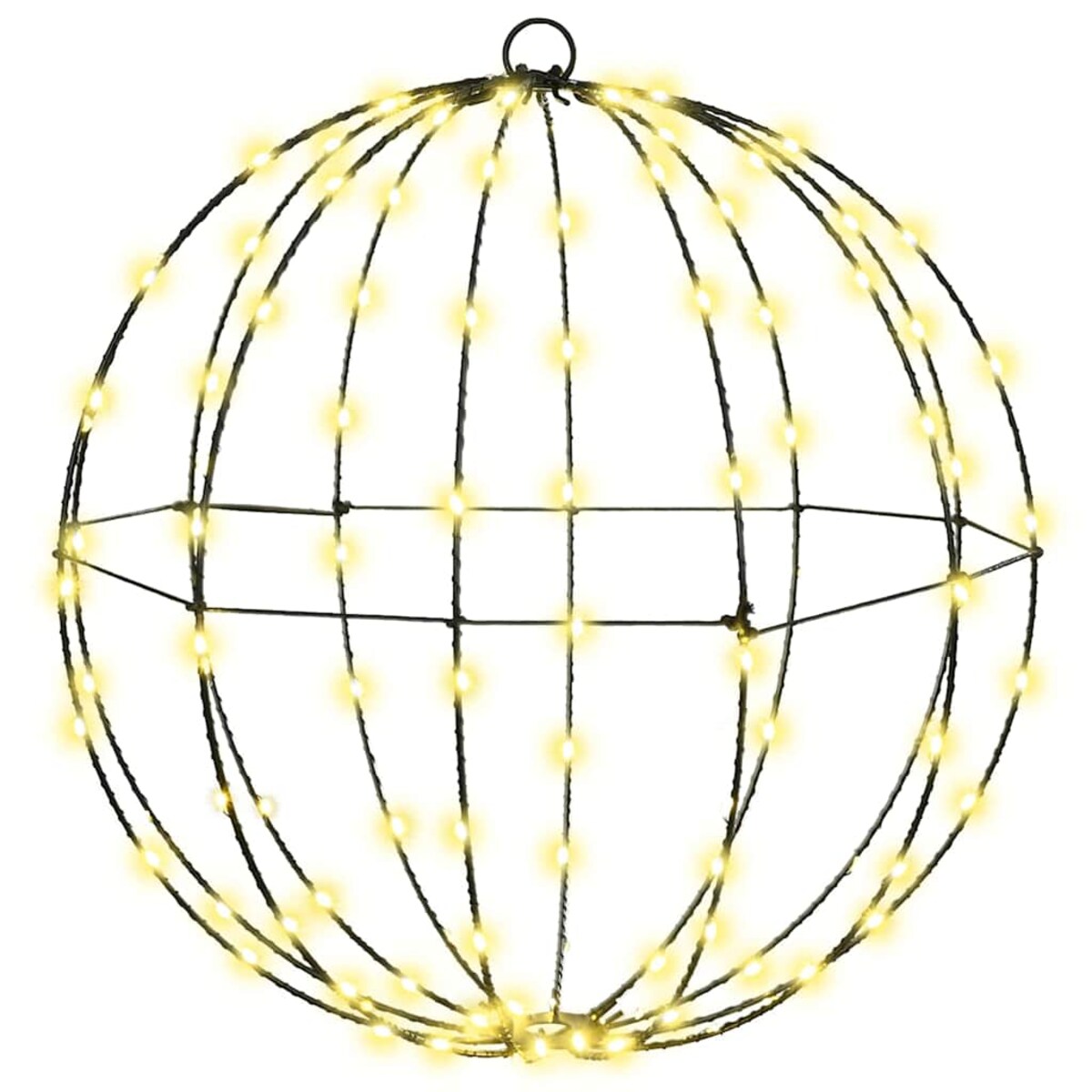 vidaXL Piłka z 120 diodami LED Ciepła biel 40 cm Metal