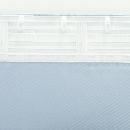 Zasłona BASIC na taśmie marszczącej 140x260cm błękitny szenil 1 szt. 140x260