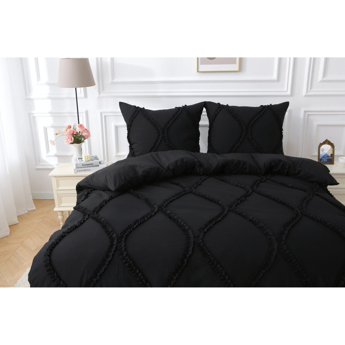 pościel "royal" 200x220 cm mikrofibra czarny