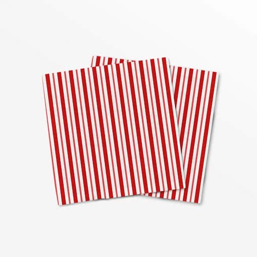 Serwetki świąteczne - klasyczne czerwone świąteczne paski (2szt.)