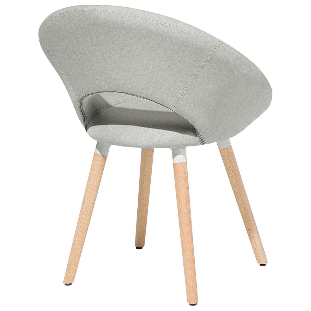 Zestaw 2 krzeseł do jadalni ROSLYN Jasnoszary