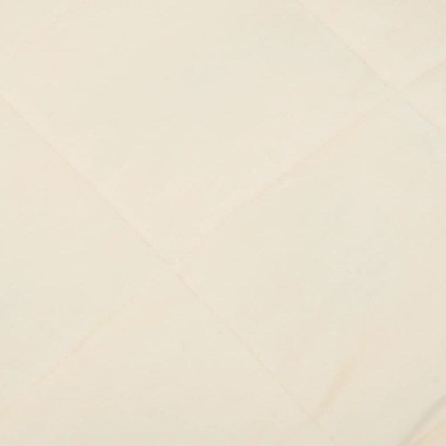 vidaXL Koc obciążeniowy, kremowy, 235x290 cm, 11 kg, tkanina