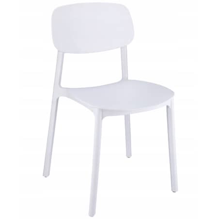 4 X Krzesło Do Jadalni Kuchni Stołu Zestaw Komplet Lara Białe