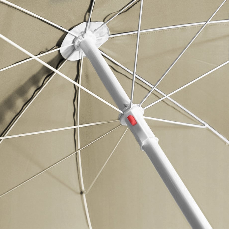 Parasol Ogrodowy Plażowy Na Balkon Taras Łamany Z Falbaną 240 Cm