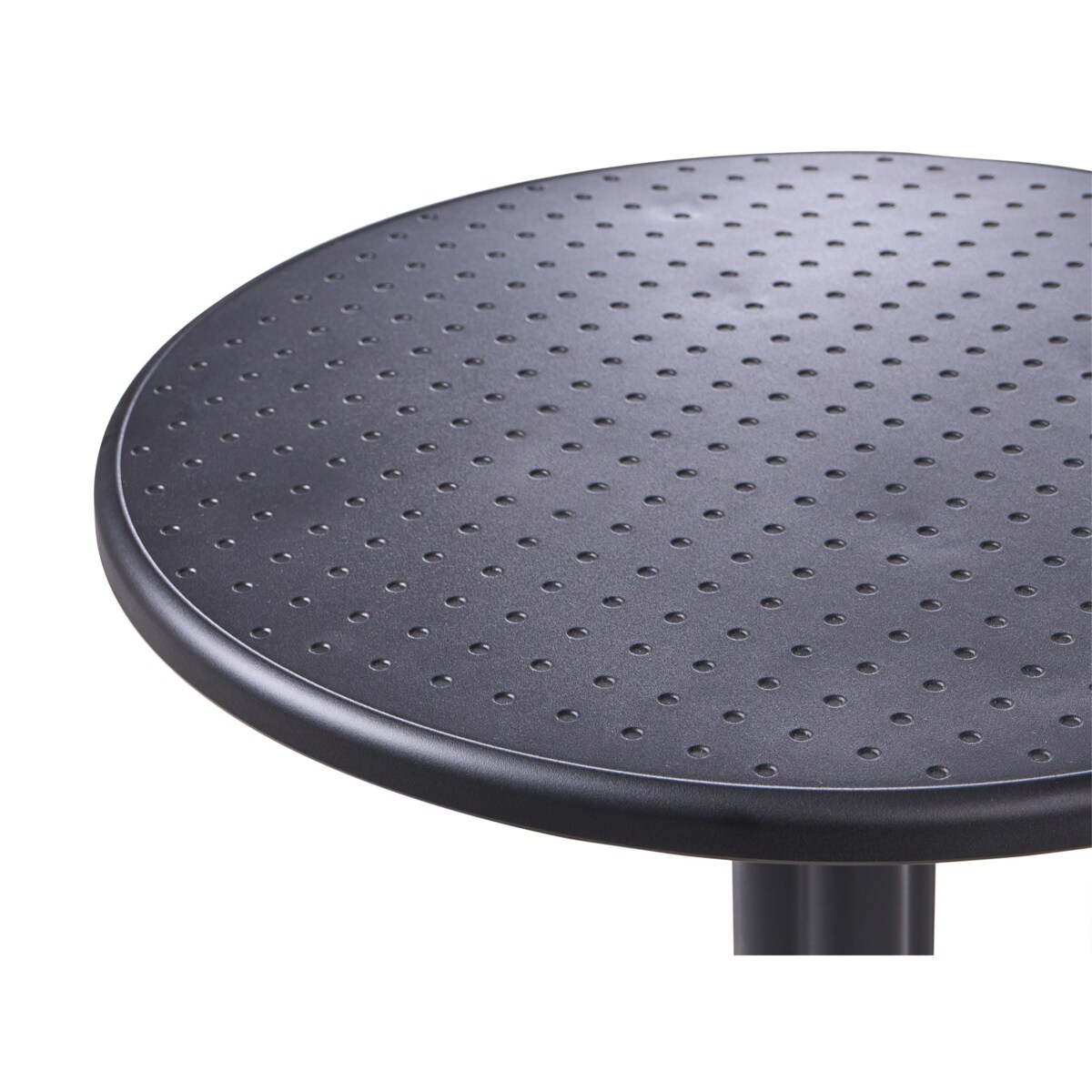 Stolik ogrodowy barowy LEGRENA 60 cm 60 cm Czarny