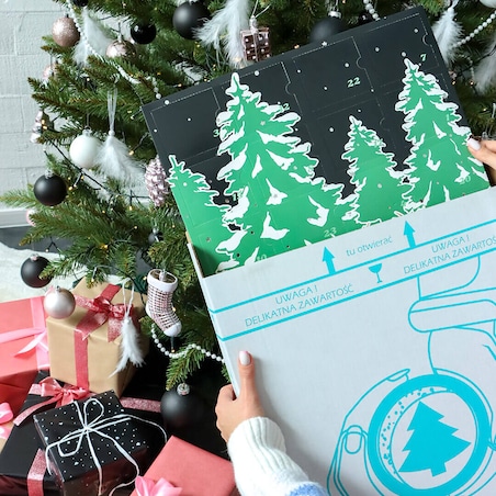 KALENDARZ ADWENTOWY Z KAWĄ I HERBATĄ 2025 - 24 RÓŻNE SMAKI NA KAŻDY DZIEŃ - PREZENT UPOMINEK NA ŚWIĘTA MIKOŁAJA DLA KOBIETY MĘŻCZYZNY FACETA