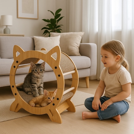 Drapak dla kota tekturowy kartonowy domek budka