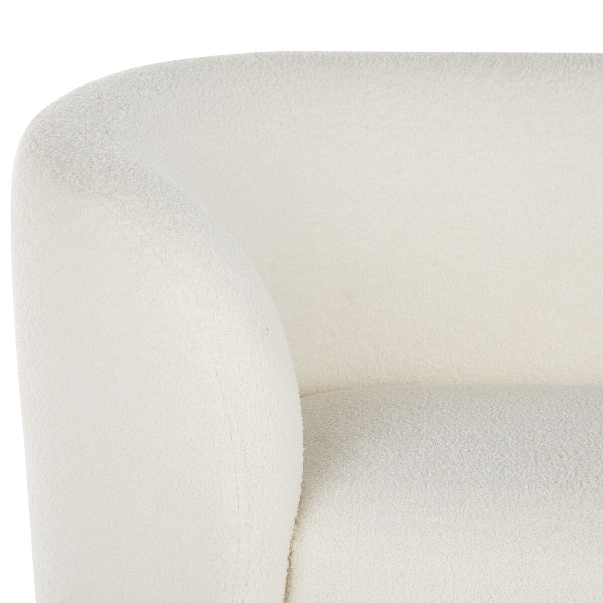 Sofa dla 3 osób LOEN Boucle Biały