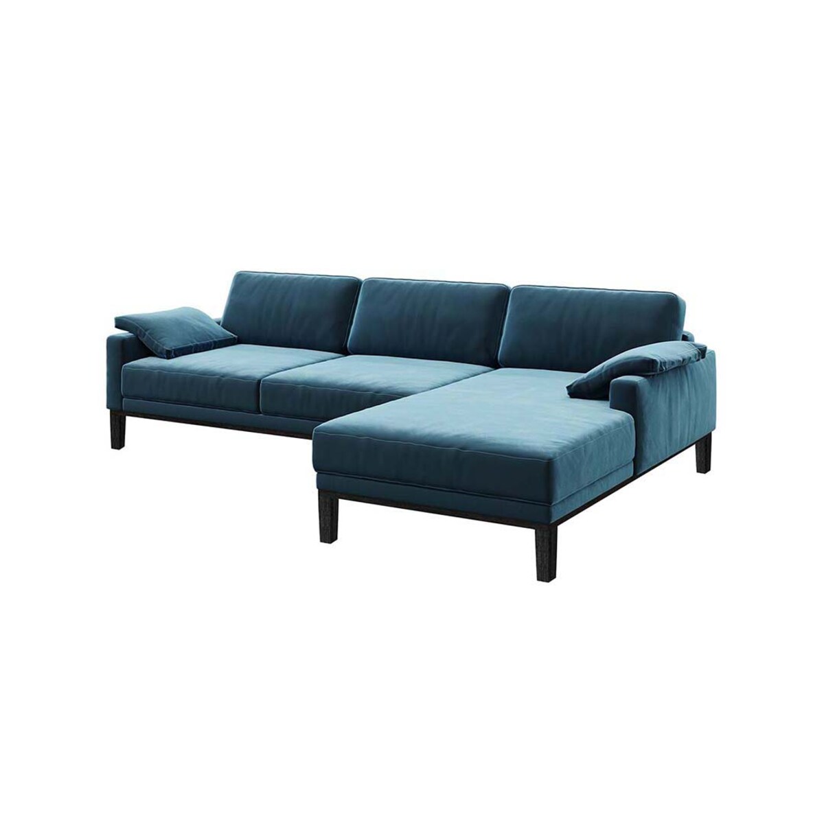 Sofa narożna Musso - ciemnogranatowa