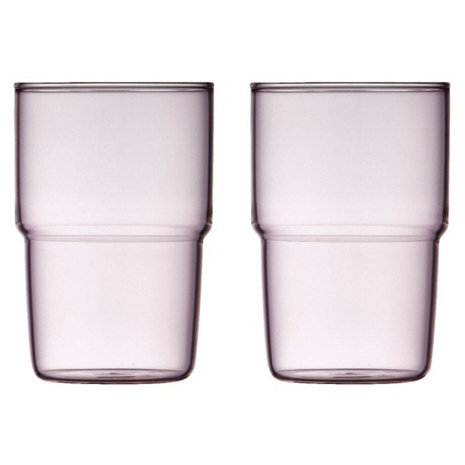 Szklanki do napojów Torino 400 ml 2 sztuki różowe 30199