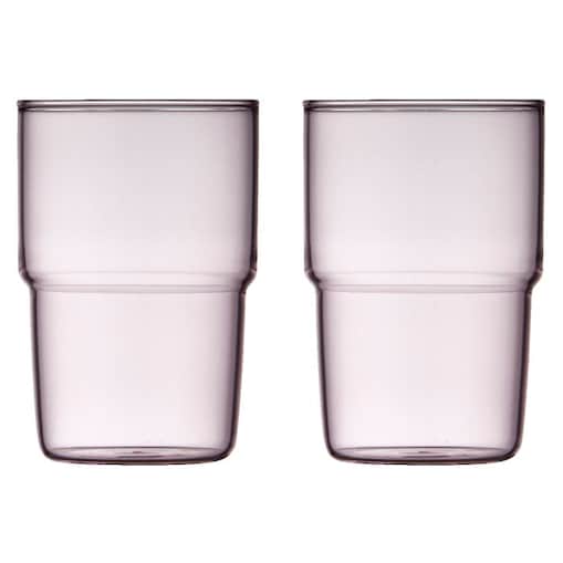Szklanki do napojów Torino 400 ml 2 sztuki różowe 30199