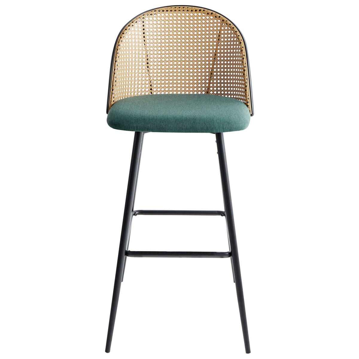 Zestaw 2 krzeseł barowych CORNELL Metal Zielony