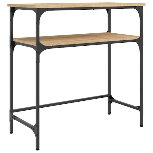 vidaXL Stolik konsolowy, dąb sonoma, 75x35,5x75 cm