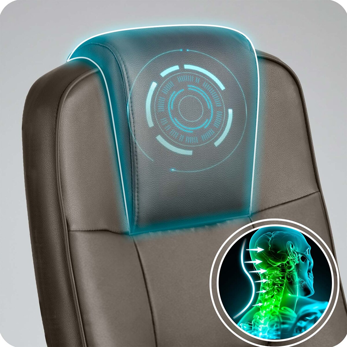 Fotel biurowy Sofotel 402C brązowy - dark brown