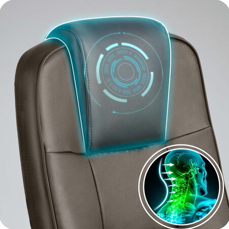 Fotel biurowy Sofotel 402C brązowy - dark brown