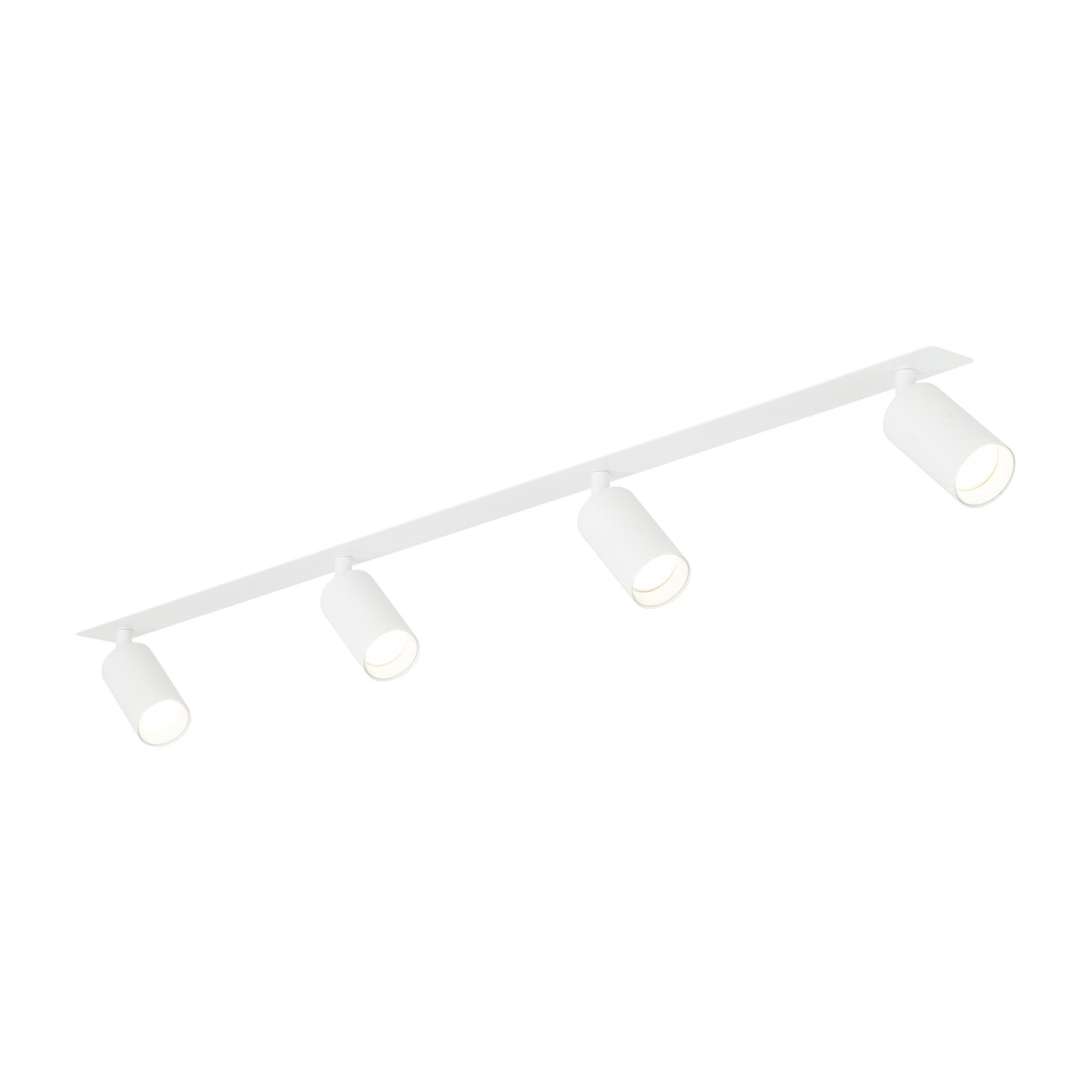 Lampa reflektor podtynkowy poczwórny TK Lighting AMIS WHITE 10813 GU10 biała złoty akcent ruchome spoty 230V
