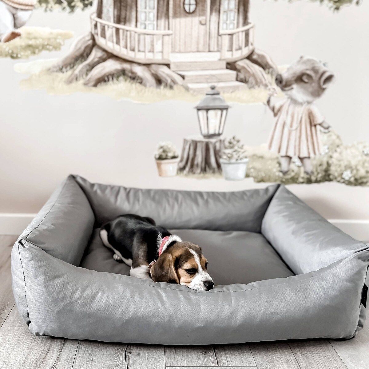 Wodoodporne legowisko dla psa KOKO, 100x80 cm, Szary