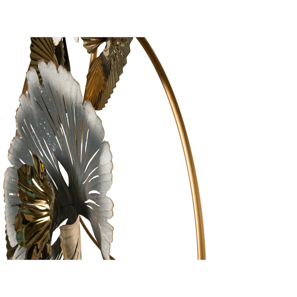Dekoracja ścienna Kwiat TERBIUM Metal 56 cm Złoty