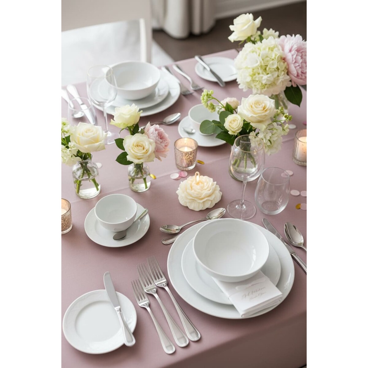 Świeca sojowa Peonia – kwiatowa dekoracja z naturalnego wosku, idealna jako elegancki prezent dla kobiety