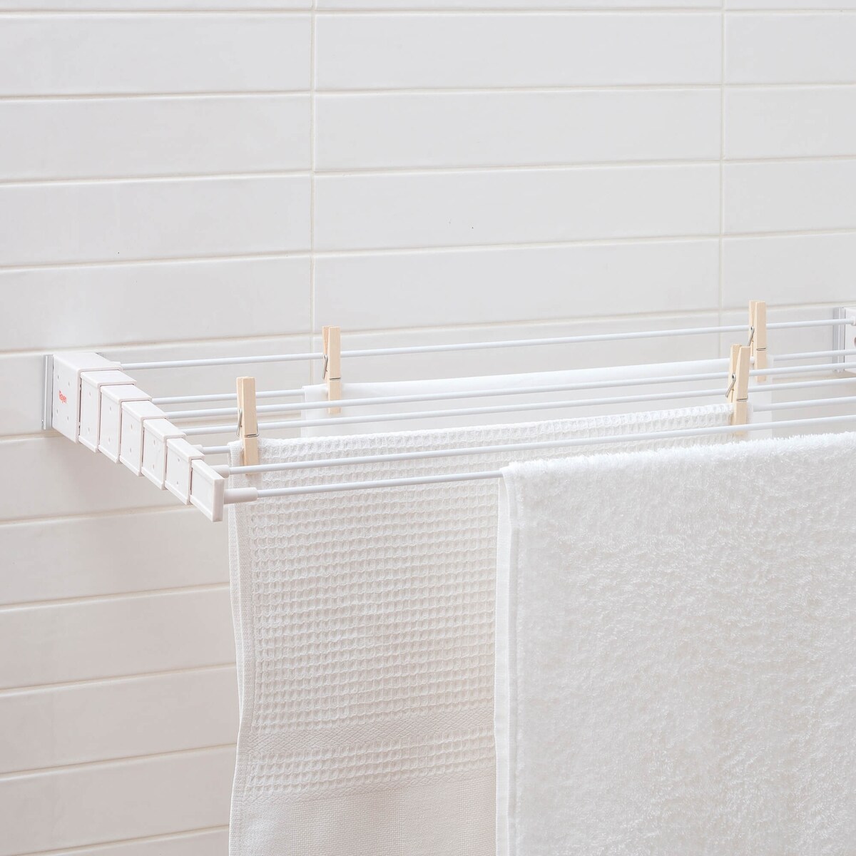 Teleskopowa suszarka na pranie Rayen - 85 cm, Biały