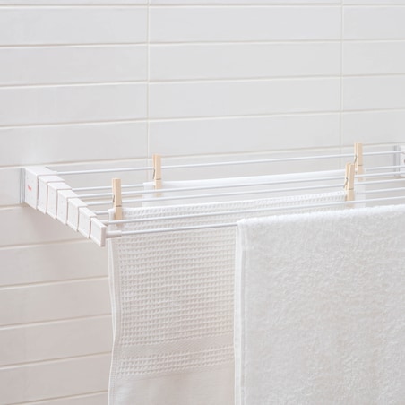 Teleskopowa suszarka na pranie Rayen - 85 cm, Biały