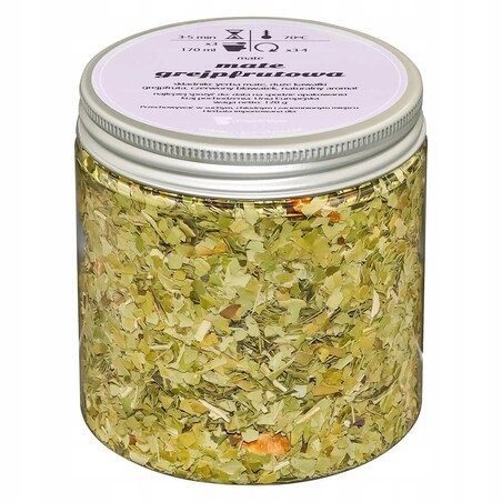 Herbata YERBA MATE GREJPFRUTOWA o smaku pobudzającego grejpfruta PREMIUM - herbata liściasta sypana mieszanka napar susz - gotowa na prezent upominek