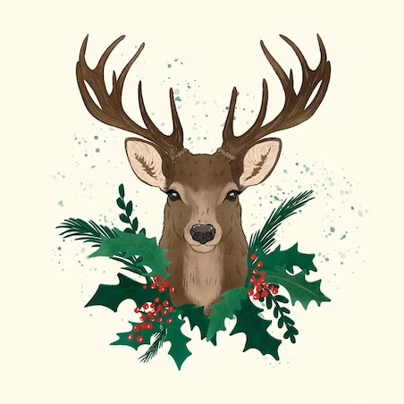 Podkładki świąteczne - Jeleń
