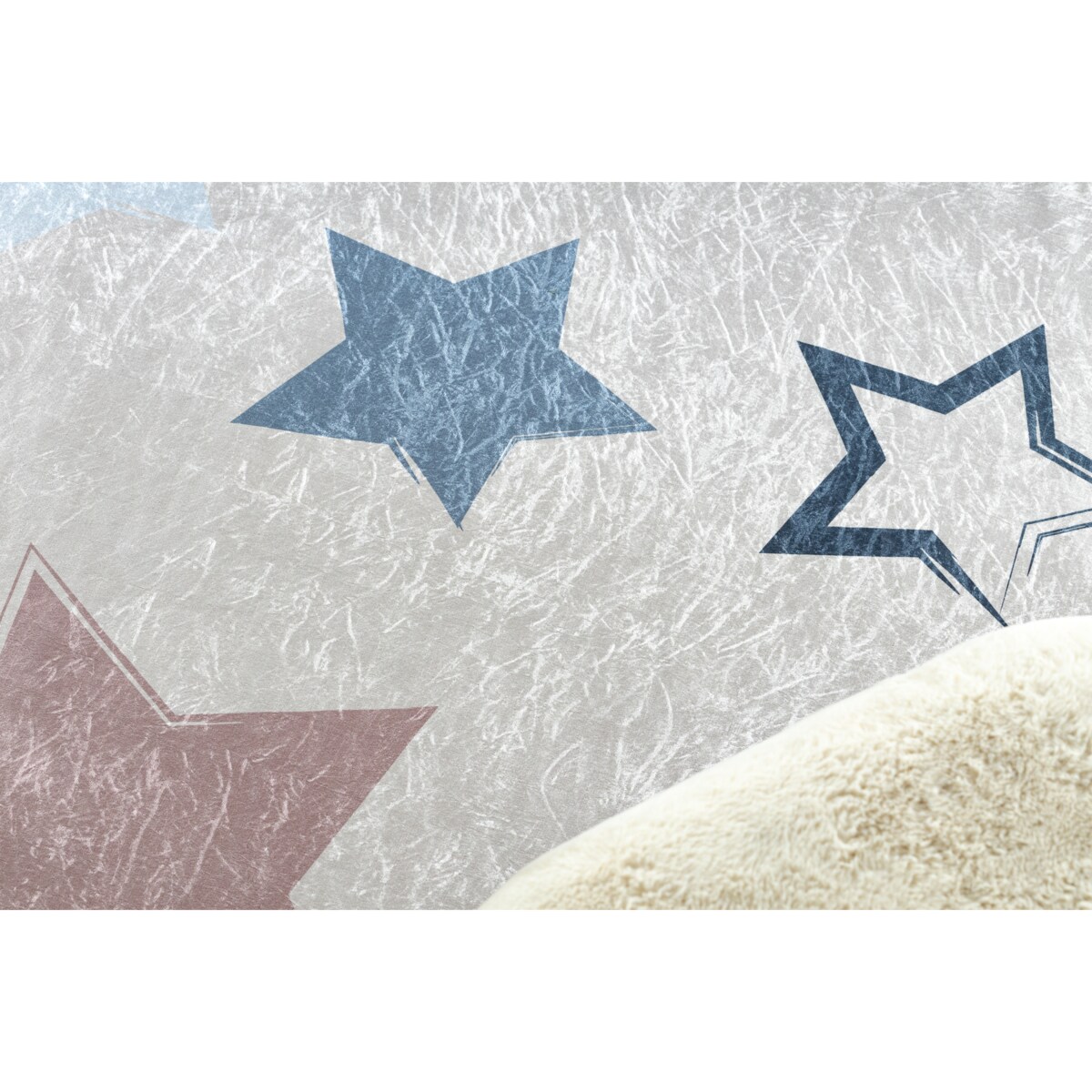 Dywan do prania BAMBINO 48130 koło Gwiazdy, koło 120 cm