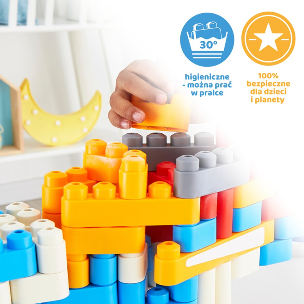 Miękkie Klocki Konstrukcyjne Rakieta 138 el. 2+ PolyM