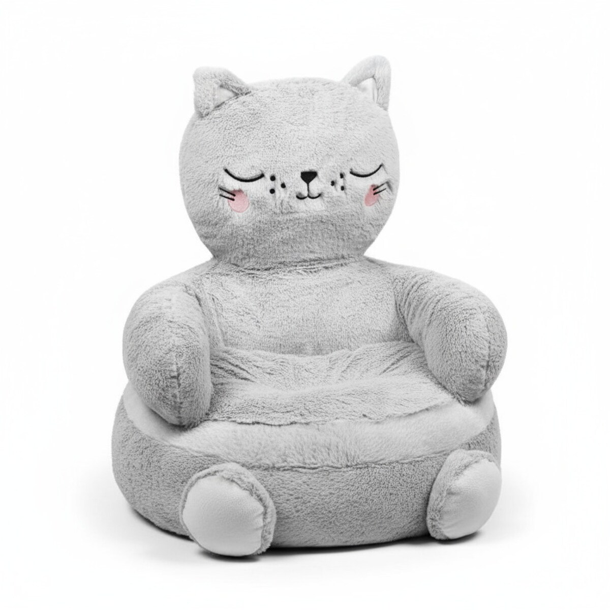 Puf do pokoju dziecięcego w kształcie kota, 45 x 45 cm