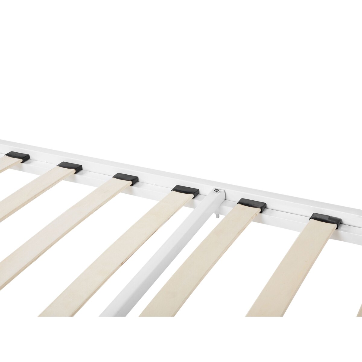 Łóżko metalowe 160 x 200 cm białe CUSSET