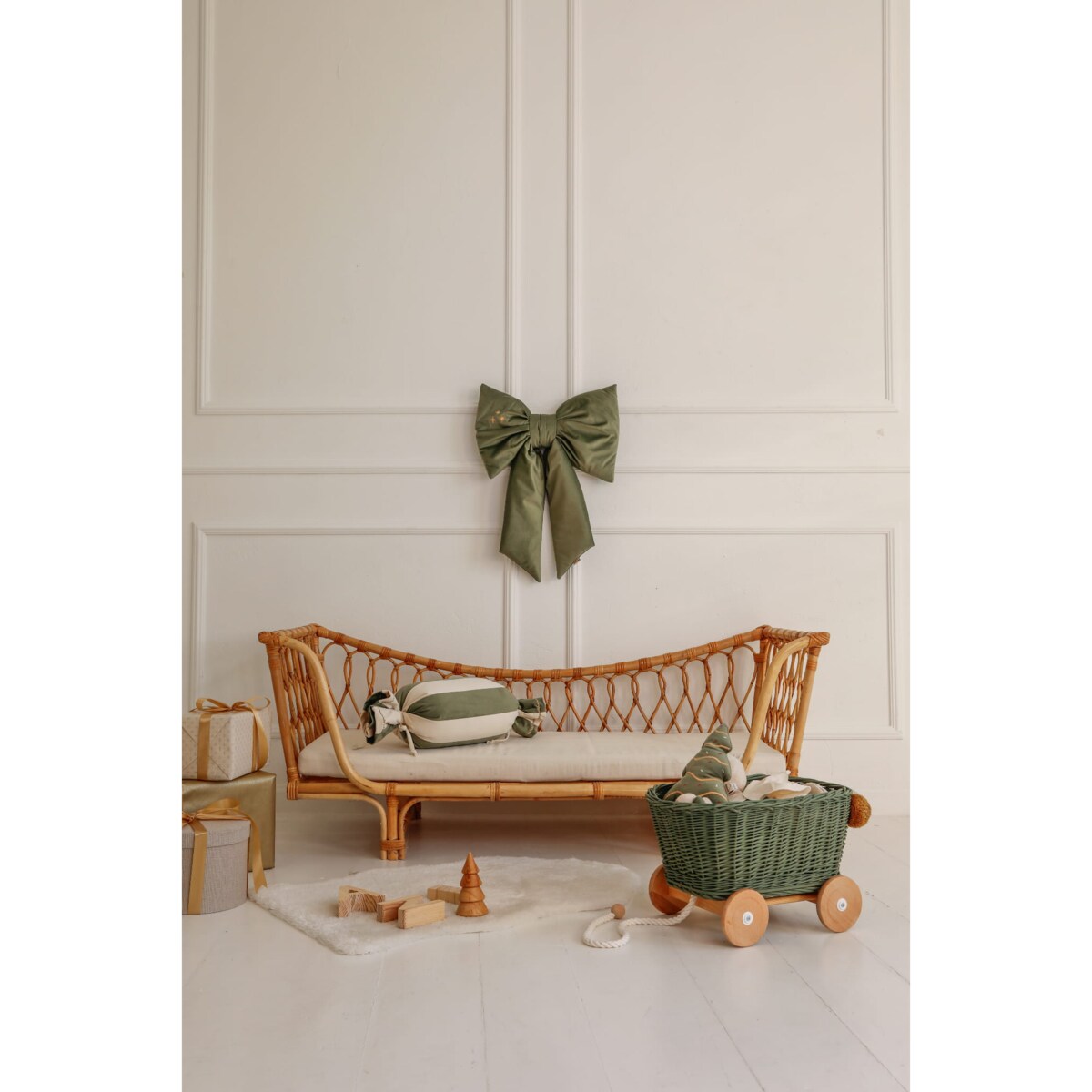 Kokarda Świąteczna Delux Forest Green - L